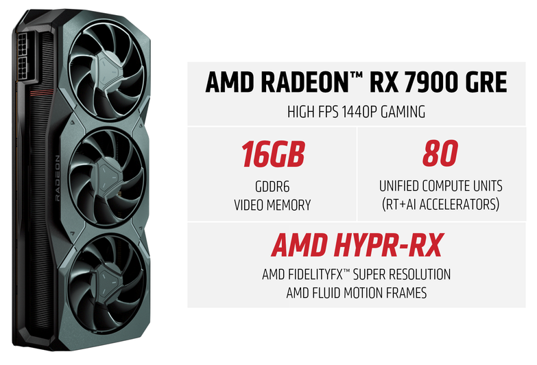 AMD ประกาศวางจำหน่ายกราฟิกการ์ด AMD Radeon RX 7900 GRE